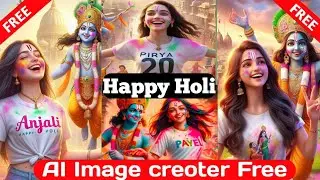 Happy holi ai photo editing || happy holi photo kaise banaye || 2024