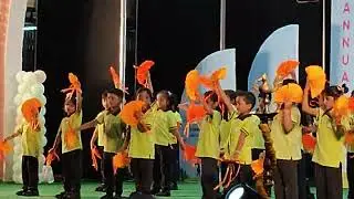 Fan Dance by kids Little caterpillars School Annual Day celebrarions Grade-1 kids performance