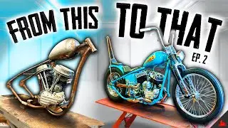 CHOPPER MOTORCYCLE BUILD (Shovel Panhead Ep.1)