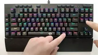 Redragon Broadsword RGB - Typing Sound & Lighting Effect