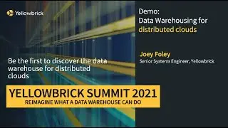 Demo: Data warehousing for Distributed Clouds