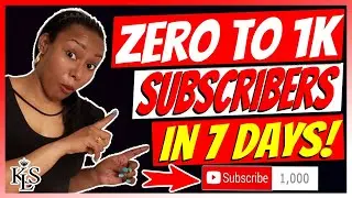 3 Steps: How To Go From 0 to 1k Youtube Subscribers in 7 Days | Youtube Subscriber Hack