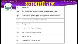 samanarthi shabd समानार्थी शब्द