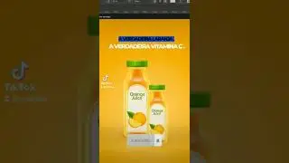 Speed Art Orange Juice Photoshop e After Effects