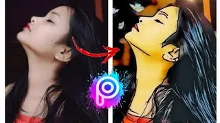 Best picsart apk protait cartoon photo editing tutorial//☺️