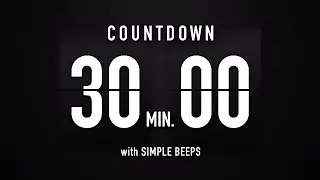 30 Minutes Countdown Timer Flip Clock ✔️