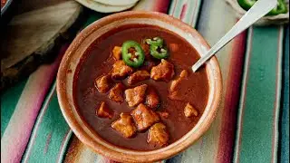Asado de Chile Colorado (Pork in Red Chile Sauce)