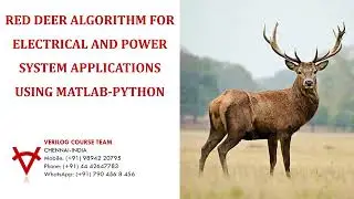 RED DEER ALGORITHM FOR ELECTRICAL AND POWER SYSTEM APPLICATIONS USING MATLAB-PYTHON
