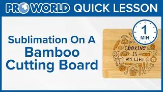 Sublimation On A Bamboo Cutting Board