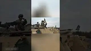 US Army, NATO. Self-propelled mortar system during exercises in Poland.