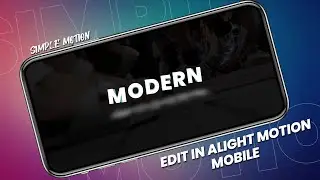 Easy Modern Text Reveal in Alight Motion 🔥 | Edit in mobile | Simple Motion