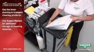 RestroomRx Floor Care System: How to Place Tool Clips & Holder on the Janitorial Cleaning Cart