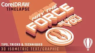 CorelDraw Tips Tricks & Techniques for Beginners | Create a Themed Isometric 3D Graphic in CorelDraw