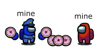 Among Us Donut Battle - 40 - Police Fake Donut