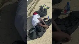 Homeless man on the streets