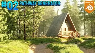 #02 Procedural Pathway Generator w/ Geo nodes in Blender 3.0