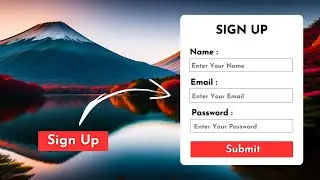 Create Popup Signup Form using HTML, CSS & JavaScript