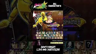 Jojo's Bizarre Adventure: All-Star Battle R - All Character List (Jojo's Bizarre Adventure)