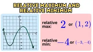 Relative Maximum and Relative Minimum Value of a Function