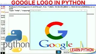 Google Logo in Python Language | Python graphics animation | Google Logo Design in Python
