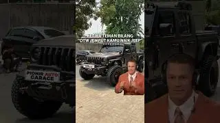 Ketika teman kamu mau jemput kamu naik Jeep Rubicon, ini reaksi kamu, ala joget Cupid - John Cena 🥰