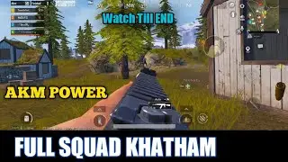 The Power Of AKM | Full Squad Khatham | BGMI | Mad Boy TG