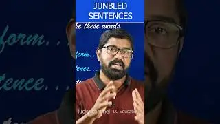 Jumbled sentences / rearrangemenat of sentences tricks in telugu / Luckychannel education videos