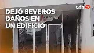Explosión en un una lavandería dejó severos daños en un edificio en Mérida, Yucatán