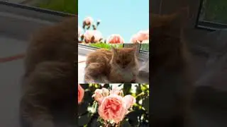 Кошки/кошачьи будни в деревне  #shorts