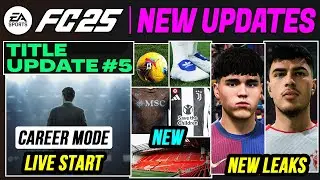 EA FC 25 NEWS - NEW CONFIRMED Title Update #5, Real Faces & Career Mode Additions ✅