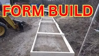Gravel levelling and build a form for the sawmill base Concrete