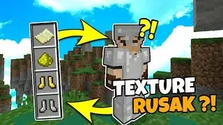 SEMUA TEXTURE DI MINECRAFT RUSAK ??!! - Minecraft PE Skywars Indonesia