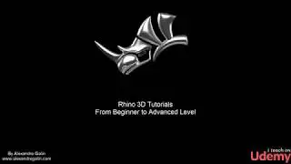 Udemy Video tutorials Rhino 3D Alexandre Galin ( Description Below )