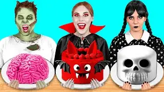 Кулинарный Челлендж: Уэнсдей vs Вампир vs Зомби от Fun Teen