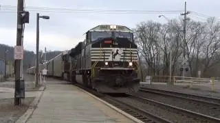 Railfanning NS Pittsburgh Line Spring 2016 Pt. 1 - HD