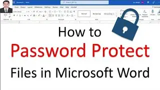 How to Password Protect Files in Microsoft Office File