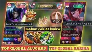 CARA MAIN ALUCARD VS GLOBAL KARINA|BUILD ALUCARD TERSAKIT 2021|Mobile Legends