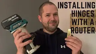 Door hinge installation 