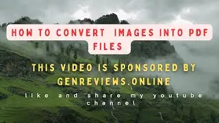 How to the images is converted into pdf file in simple method 