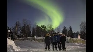 Northern lights huntingn Murmansk, Russia, March 2018