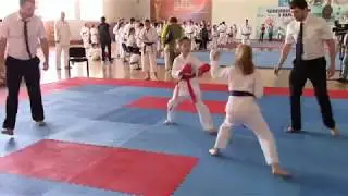 2018.04.15 ЧУ WKC г. Днепр | кумитэ 8-9 лет ж | ЯКУБИНСКАЯ | финал