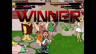 SpongeBob and Patrick Star vs George Jetson and  Fred Flintstone