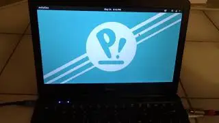 Star Lite Mk III Laptop booting Pop!_OS from a live and persistent USB stick