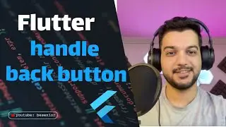 handle back button in flutter - Flutter With Besenior