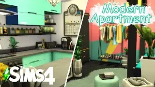 Modern Apartment in #sanmyshuno 🦚 I The Sims 4 Slow Motion I No CC