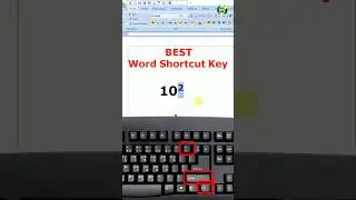 Superscript/Subscript Shortcut Key 