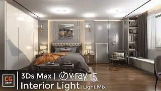 Vray 5 Interior Light in 3ds Max 2020 With LightMix Tutorial And Render Setup | Realistic Interior