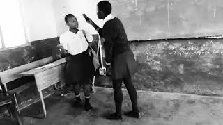 School girls fighting over a guy