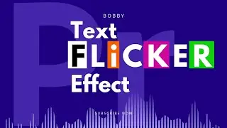How to do Flickering Text Effect | Text Flicker Effect | Premiere Pro Tutorial