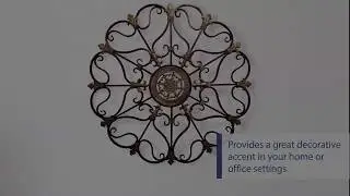Fabulous Metal Wall Decor with Intricate Design by Benzara